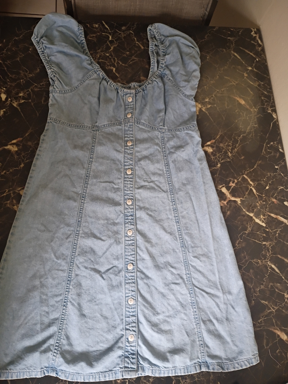 Madewell Light Blue Denim Button-Down Midi Dress